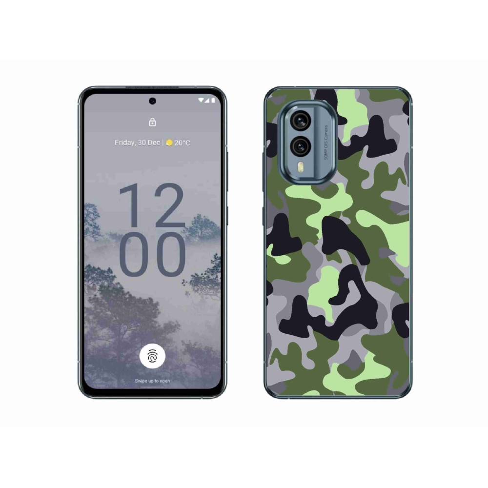 Zselés borítás mmCase a Nokia X30 5G készülékhez - terepszínű minta 7