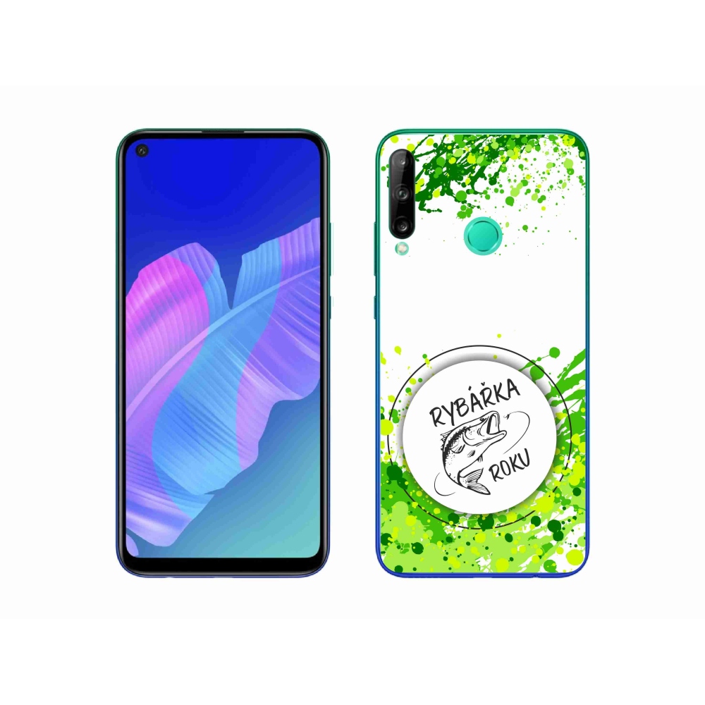 Gél borító mmCase a Huawei P40 Lite E - az év halászának fehér háttere