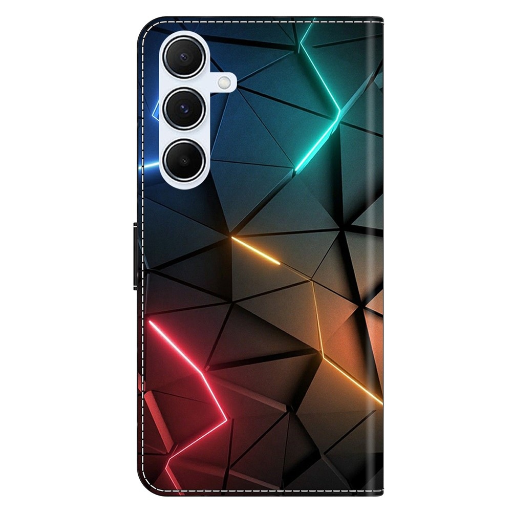 Firmly book tok a Samsung Galaxy A17 5G/A26 5G - neon háromszögek számára