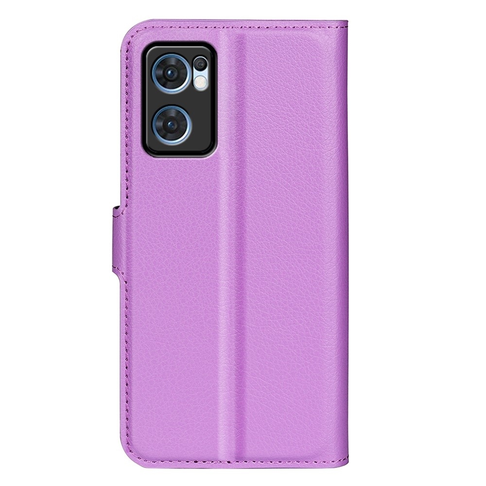 Litchi könyv tok Oppo Find X5 Lite készülékhez - lila