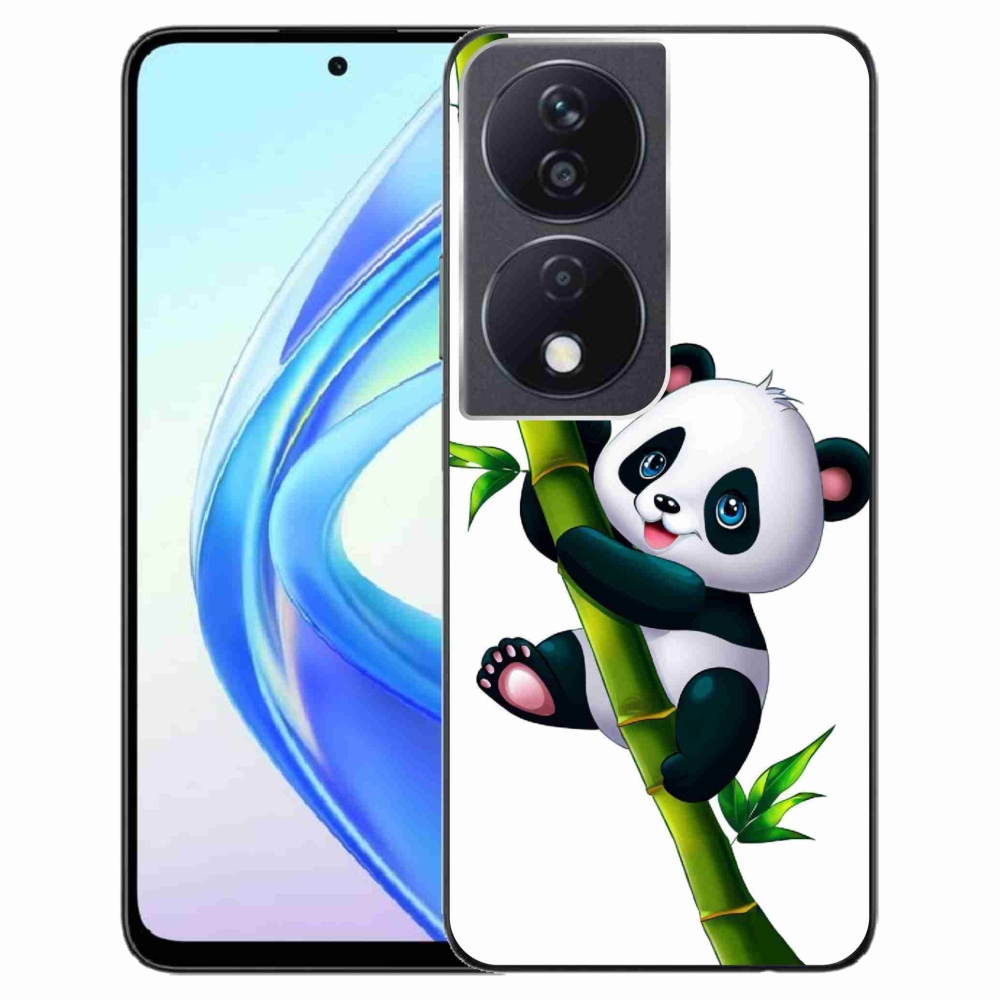 Zselés borítás mmCase a Honor X7b/Honor 90 Smart készülékhez - panda bambuszon