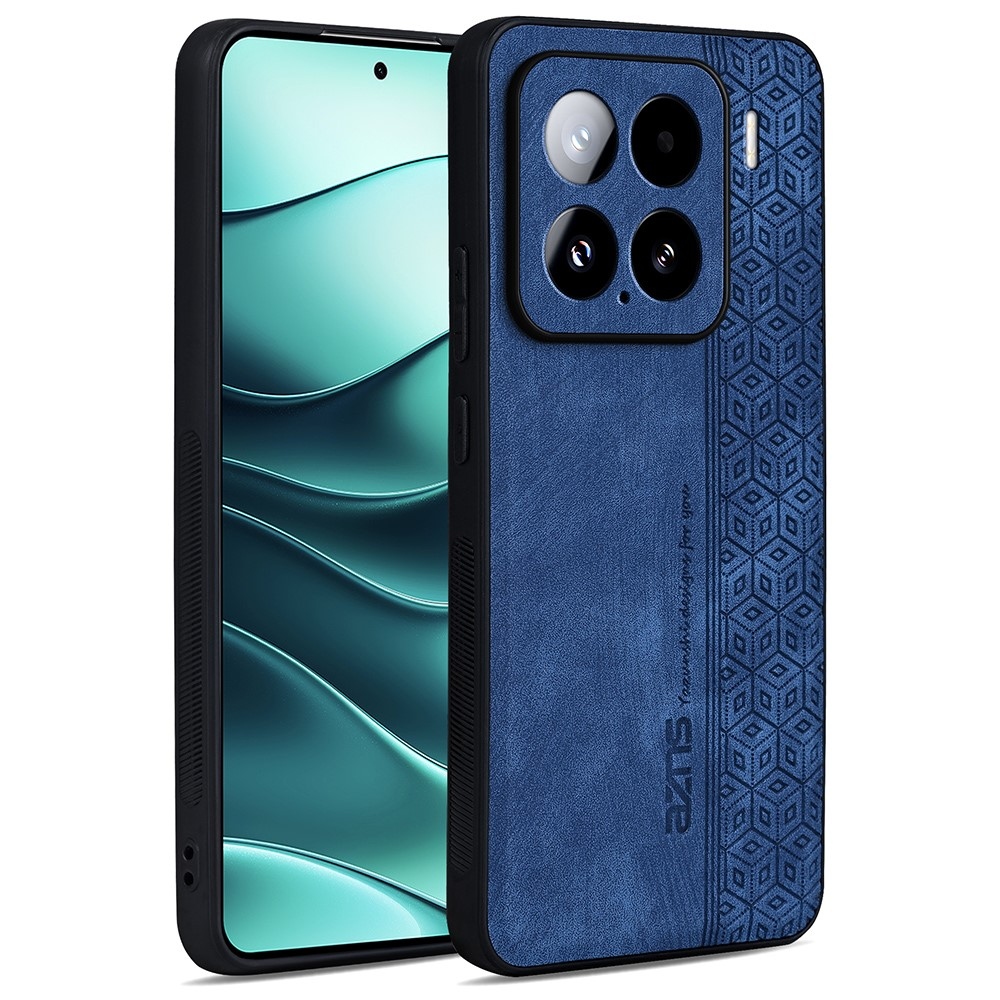 AZNS zselés tok PU bőrrel borított Xiaomi 15 - kék