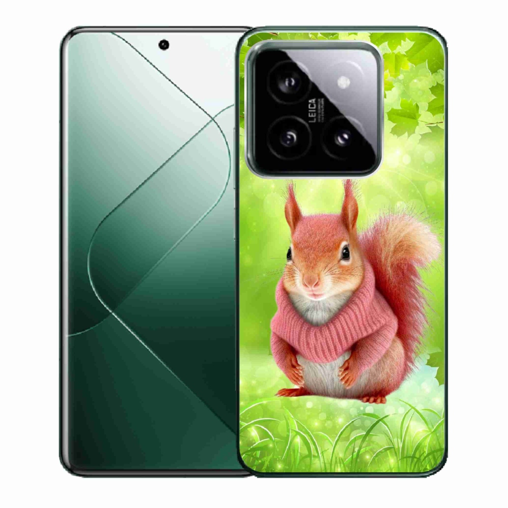 Gél borító mmCase a Xiaomi 14-hez - mókus pulóverben