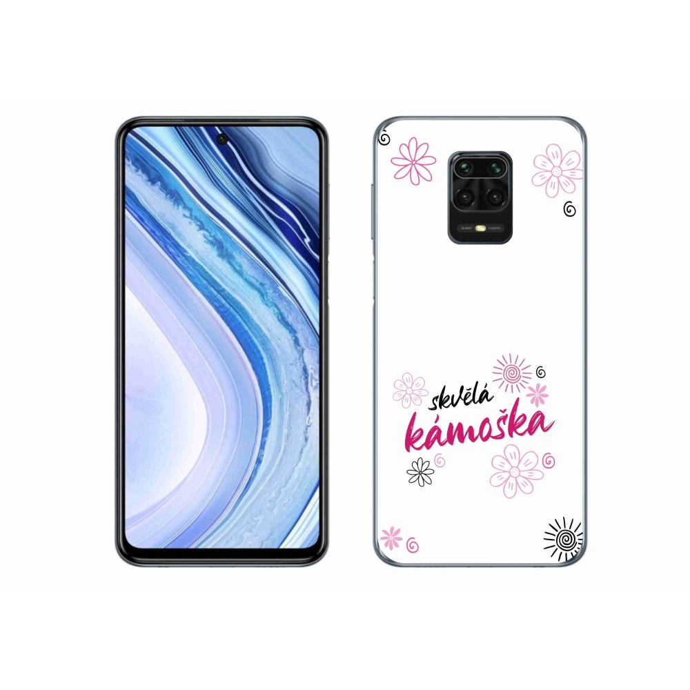 Gél borító mmCase a Xiaomi Redmi Note 9S-hez - nagyszerű haver fehér háttérrel