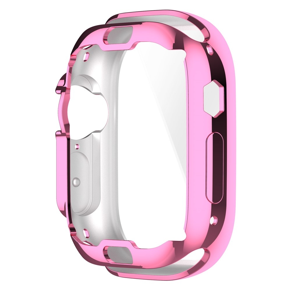 Puha, felpattintható gél védőburkolat Apple Watch Ultra/Ultra 2 49 mm-es órához - rózsaszín
