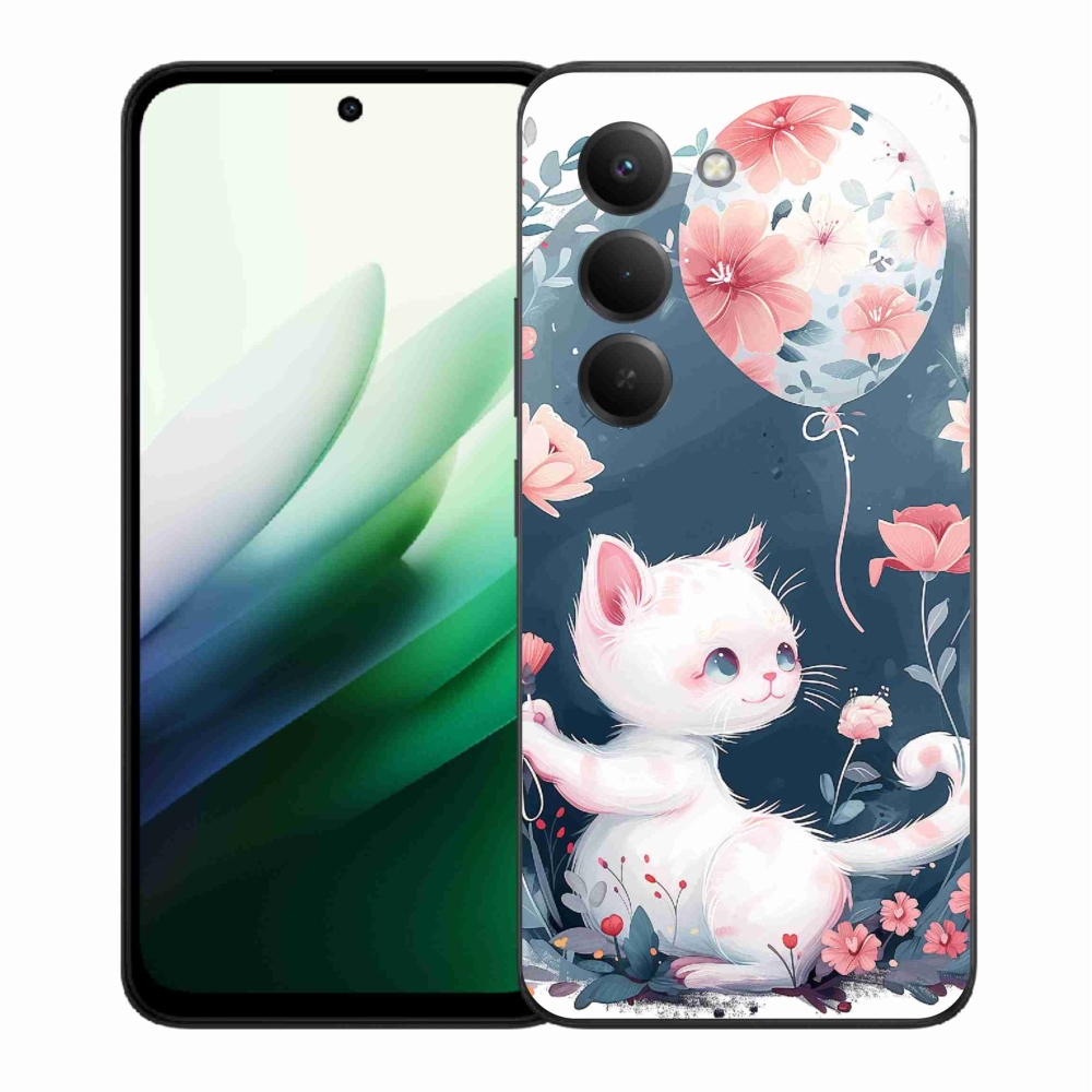 Gél borító mmCase a Xiaomi Redmi 15 5G-hez - cica lufival