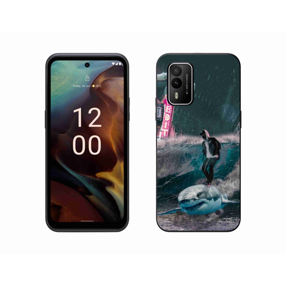 Zselés borítás mmCase a Nokia XR21 készülékhez - cápa