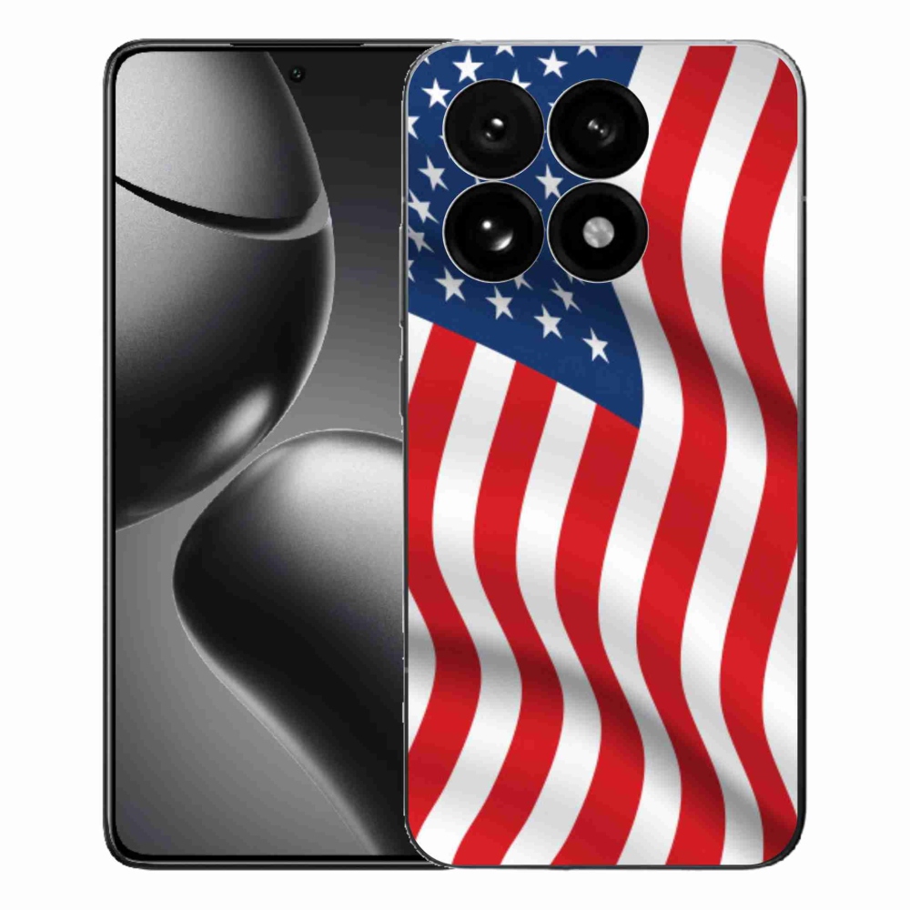 Gél borítás mmCase a Xiaomi 15T számára - amerikai zászló