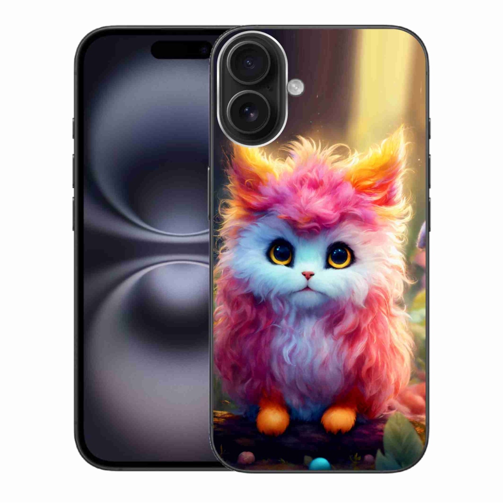 Gél borítás mmCase iPhone 16 Plus készülékhez - aranyos cica 5