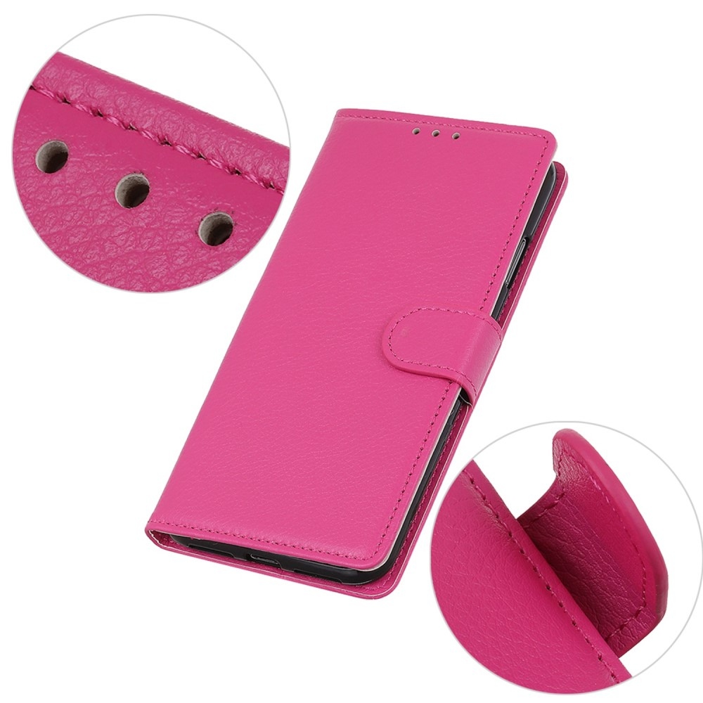 Litchie könyv tok Xiaomi Poco C65/Redmi 13C 4G/5G - rózsa