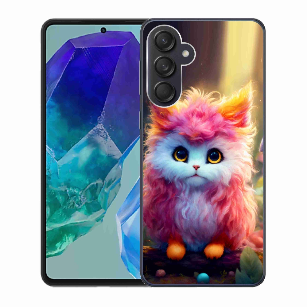 Gél borító mmCase Samsung Galaxy M55 5G - aranyos cica 5