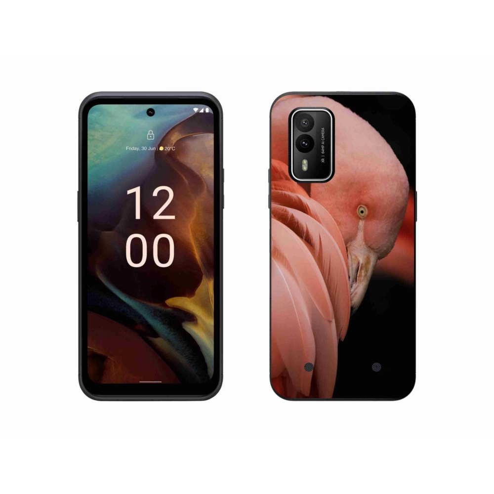 Zselés borítás mmCase a Nokia XR21 készülékhez - flamingó 3