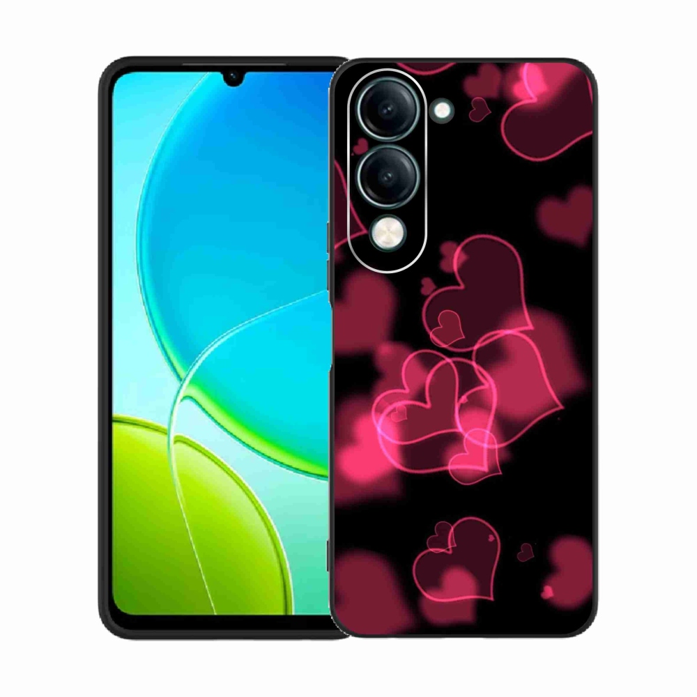 Gél borítás mmCase a Vivo Y29s 5G készülékhez - piros szívek
