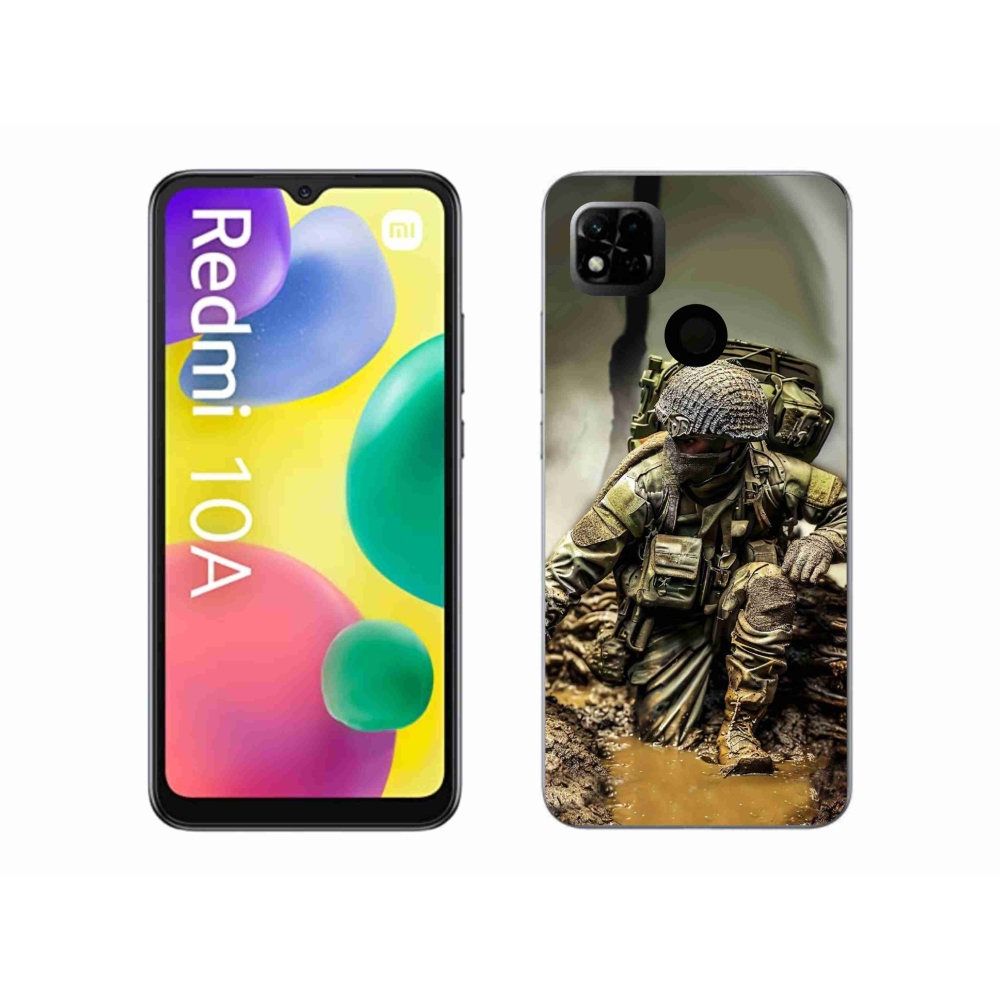 Gél borítás mmCase a Xiaomi Redmi 10A - katonás