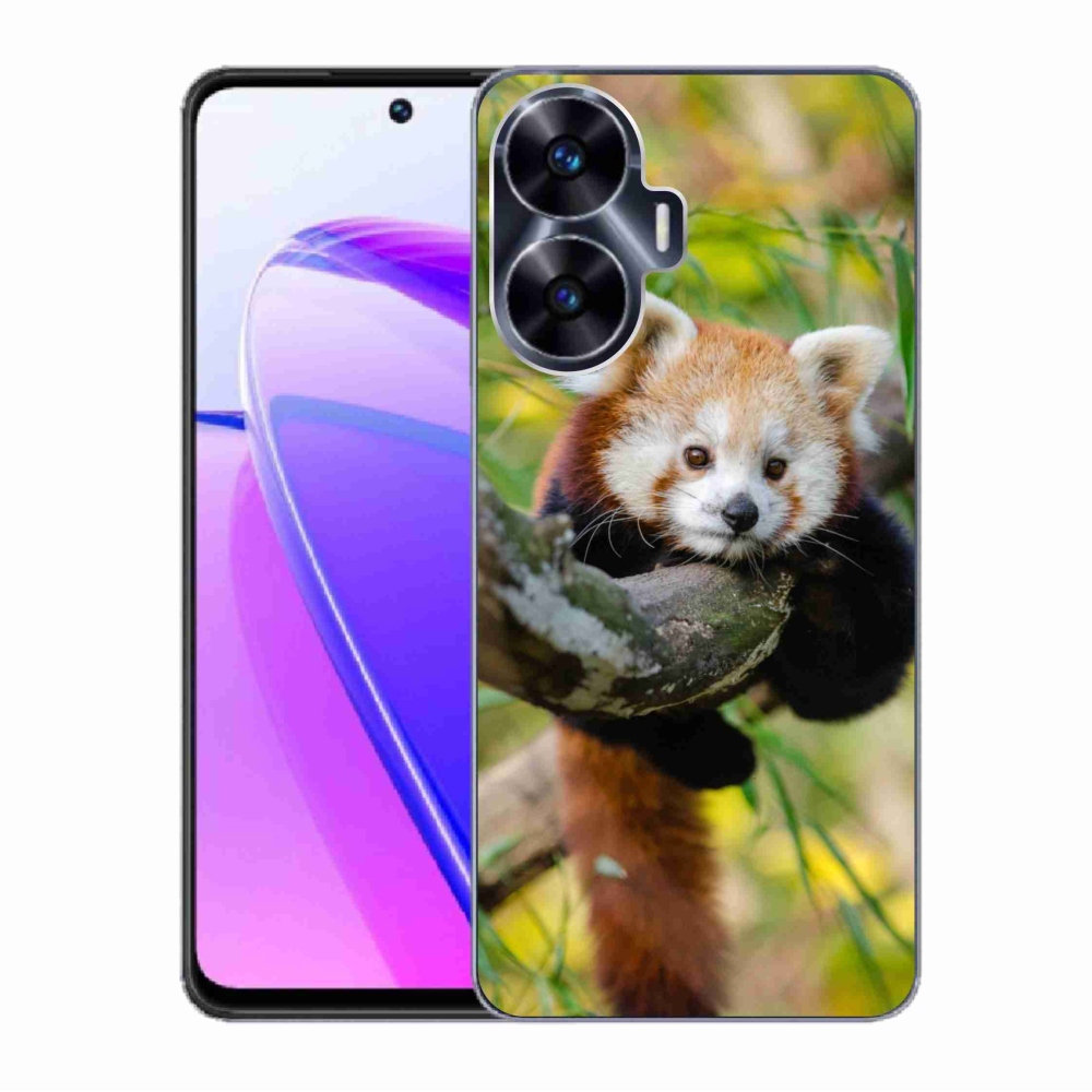 Zselés borítás mmCase a Realme C55 készülékhez - pandavörös