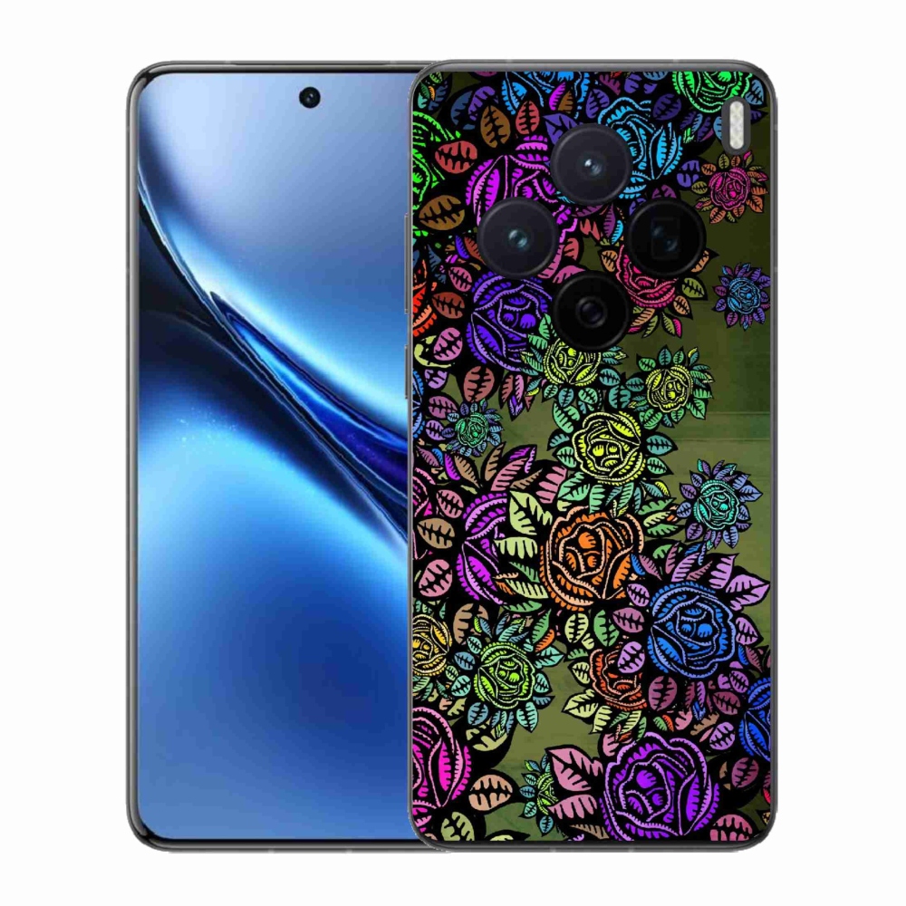 Zselés borítás mmCase a Vivo X200 5G-hez - virág 6