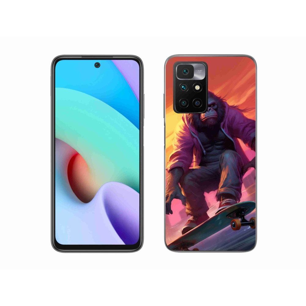 Zselés borítás mmCase a Xiaomi Redmi 10/Redmi 10 (2022) - gorilla a gördeszkán