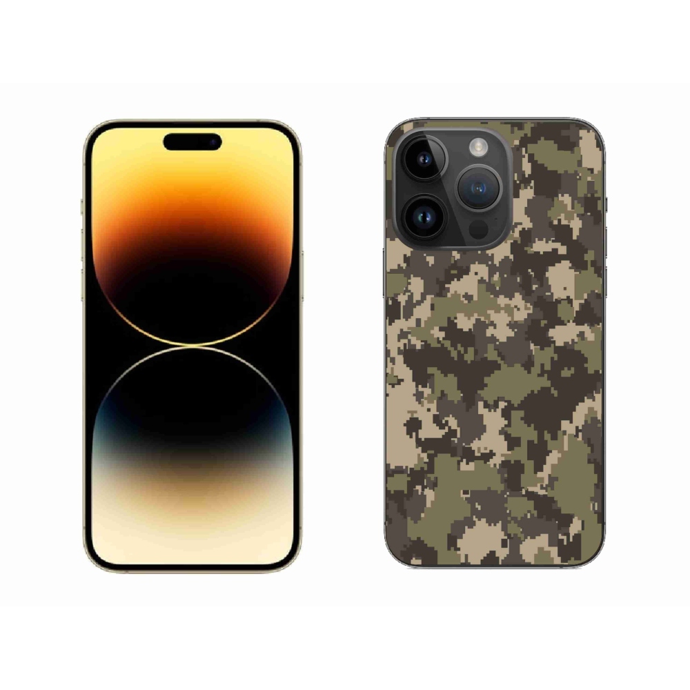 Zselés borítás mmCase iPhone 14 Pro Max készülékhez - terepszínű minta 12