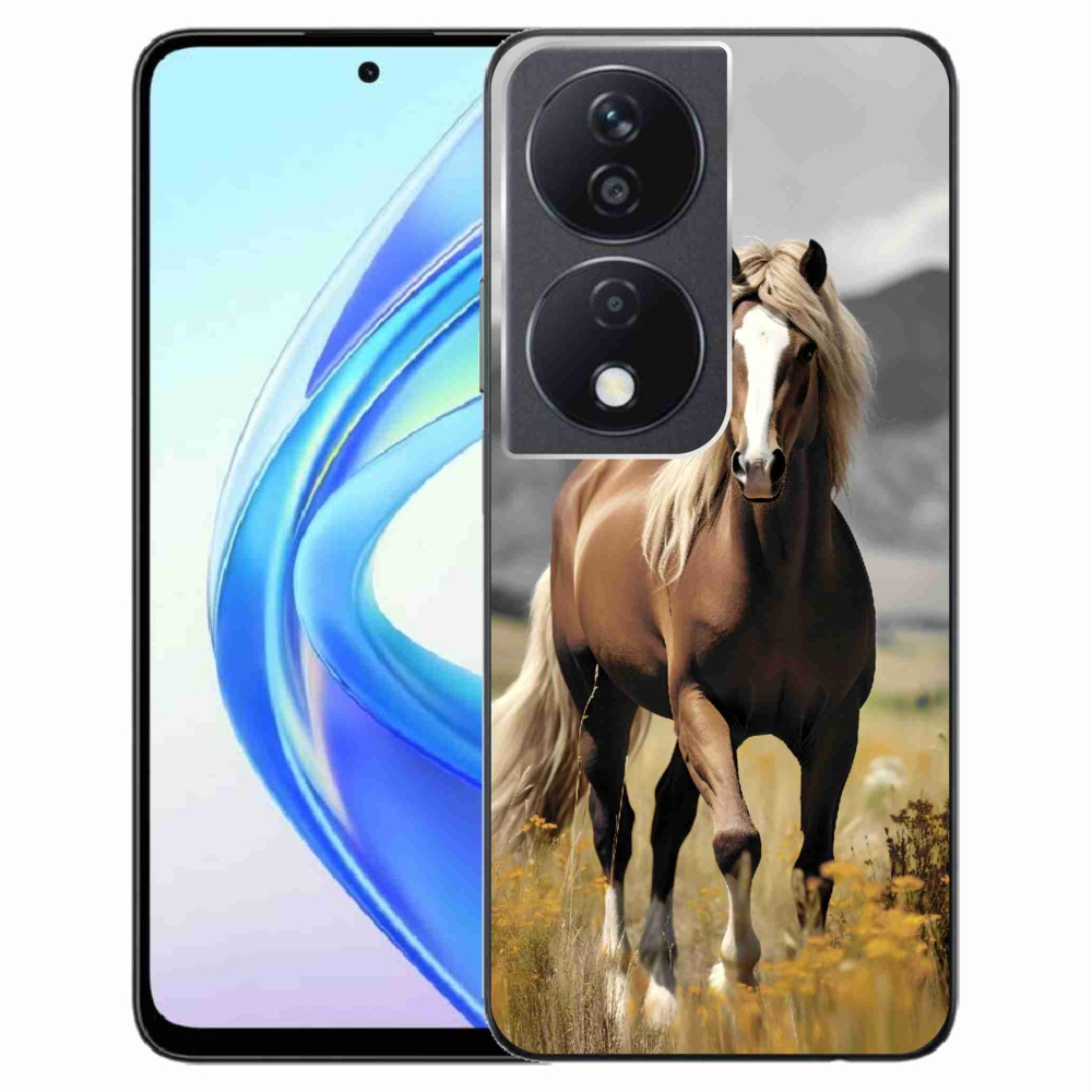 Zselés borítás mmCase a Honor X7b/Honor 90 Smart készülékhez - barna ló 1