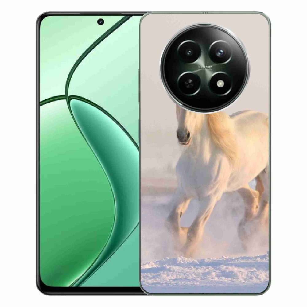 Gél tok mmCase a Realme 12 5G/12x 5G számára - ló a hóban