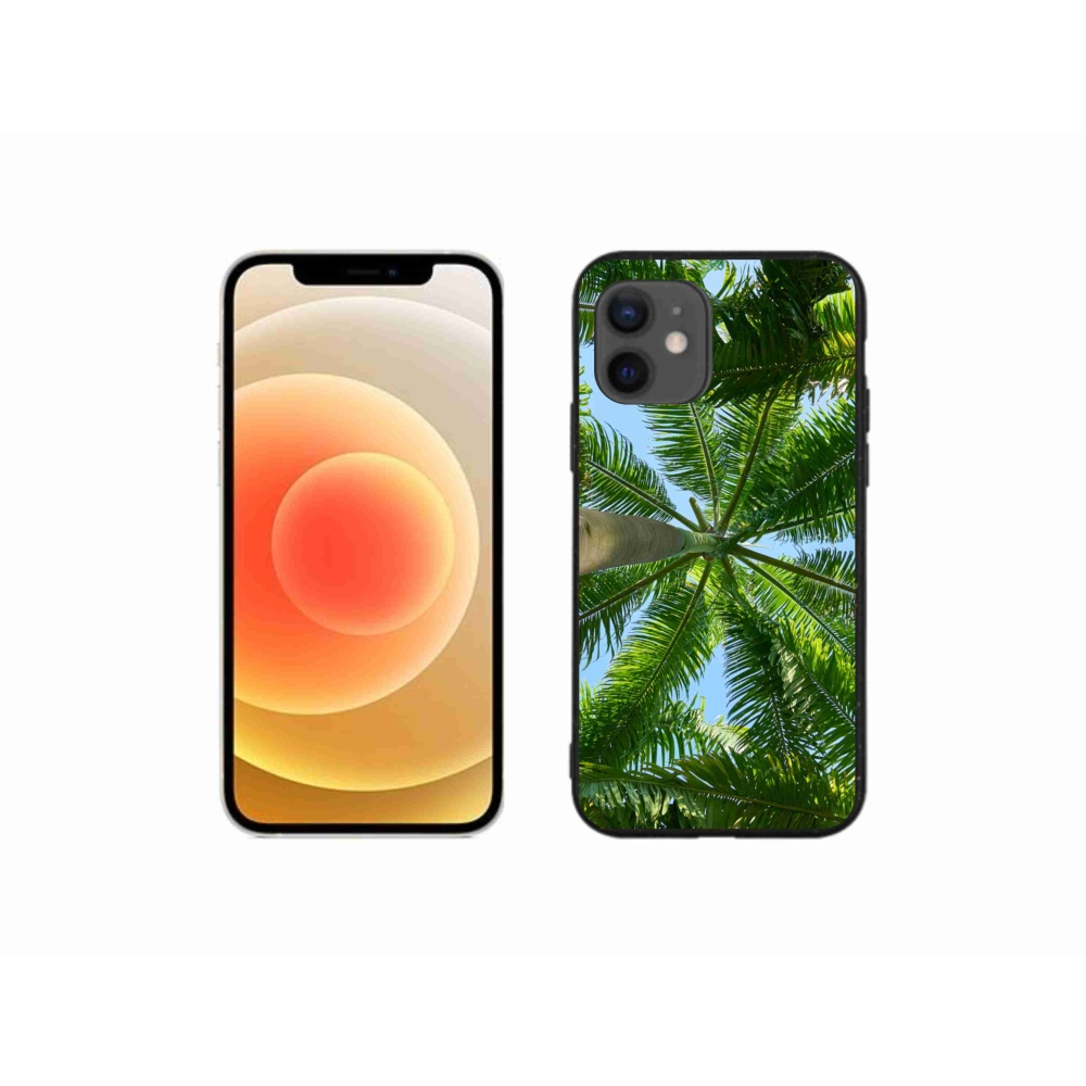 Gél borítás mmCase iPhone 12 mini készülékhez - pálmafa