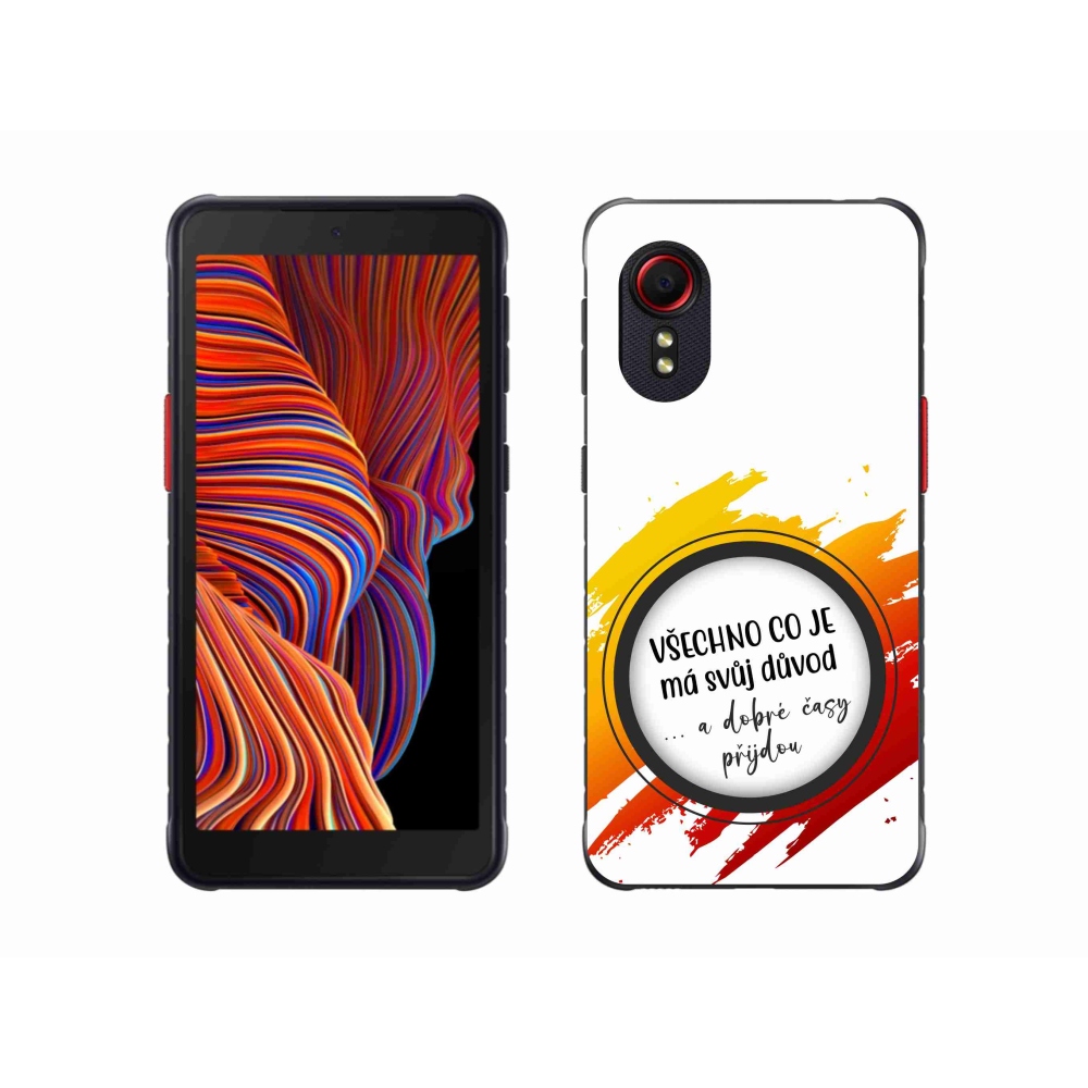 Gél borítás mmCase Samsung Galaxy Xcover 5 - idézet 3 fehér háttér