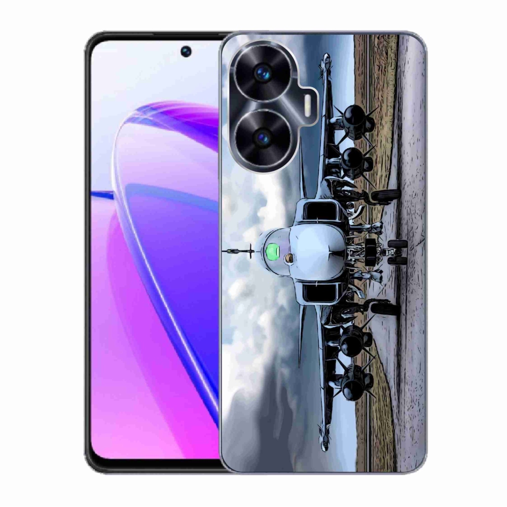 Gél borítás mmCase a Realme C55-hez - katonai repülőgépek