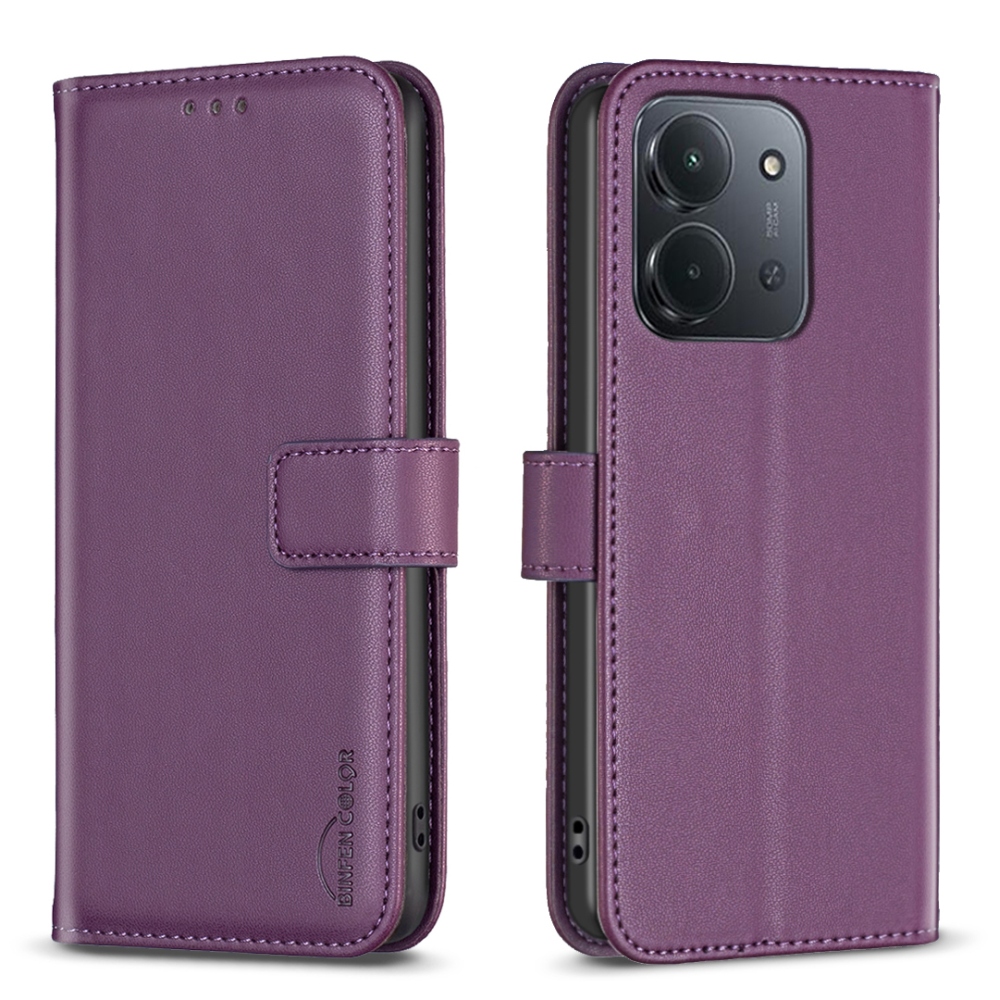 BNF könyvtáska Xiaomi Redmi 15C 4G/5G (173mm) - sötétlila