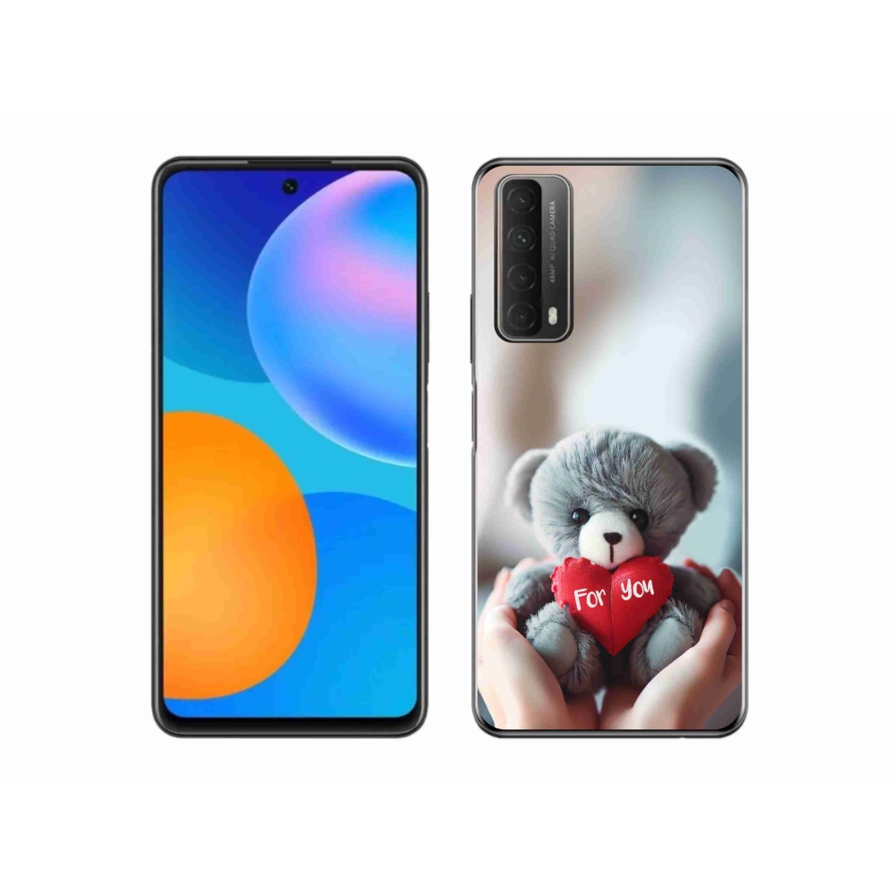 Gél borító mmCase a Huawei P Smart (2021) - mackó a szerelmesek számára