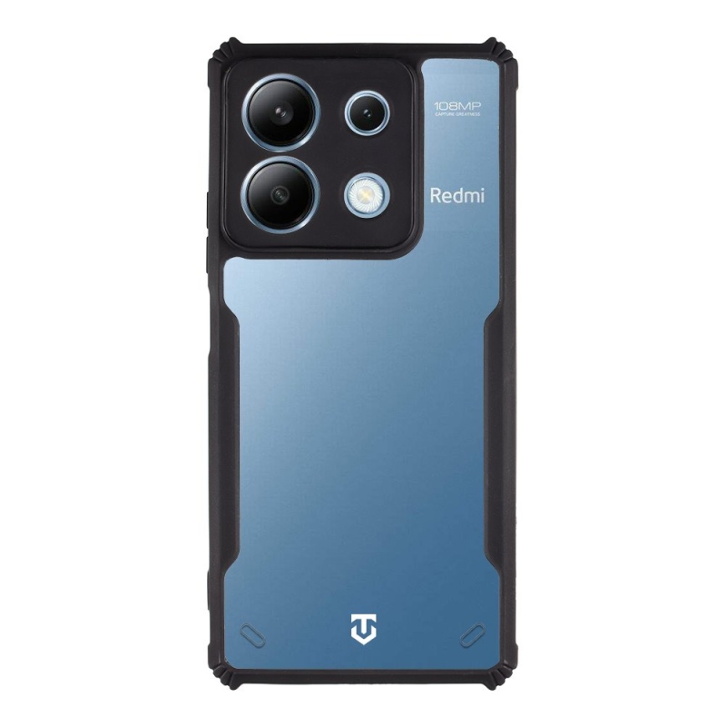 Taktikai Quantum Stealth Cover for Xiaomi Redmi Note 13 5G Clear/Black (átlátszó/fekete)