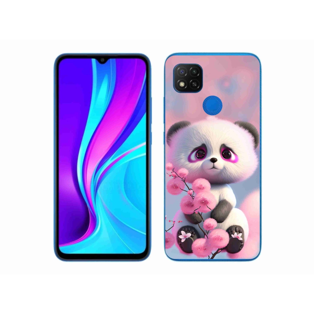 Gél borítás mmCase a Xiaomi Redmi 9C-hez - aranyos panda 1