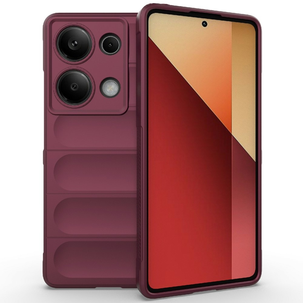 Rugg tartós zselés tok Xiaomi Redmi Note 14S-hez - bordó színű