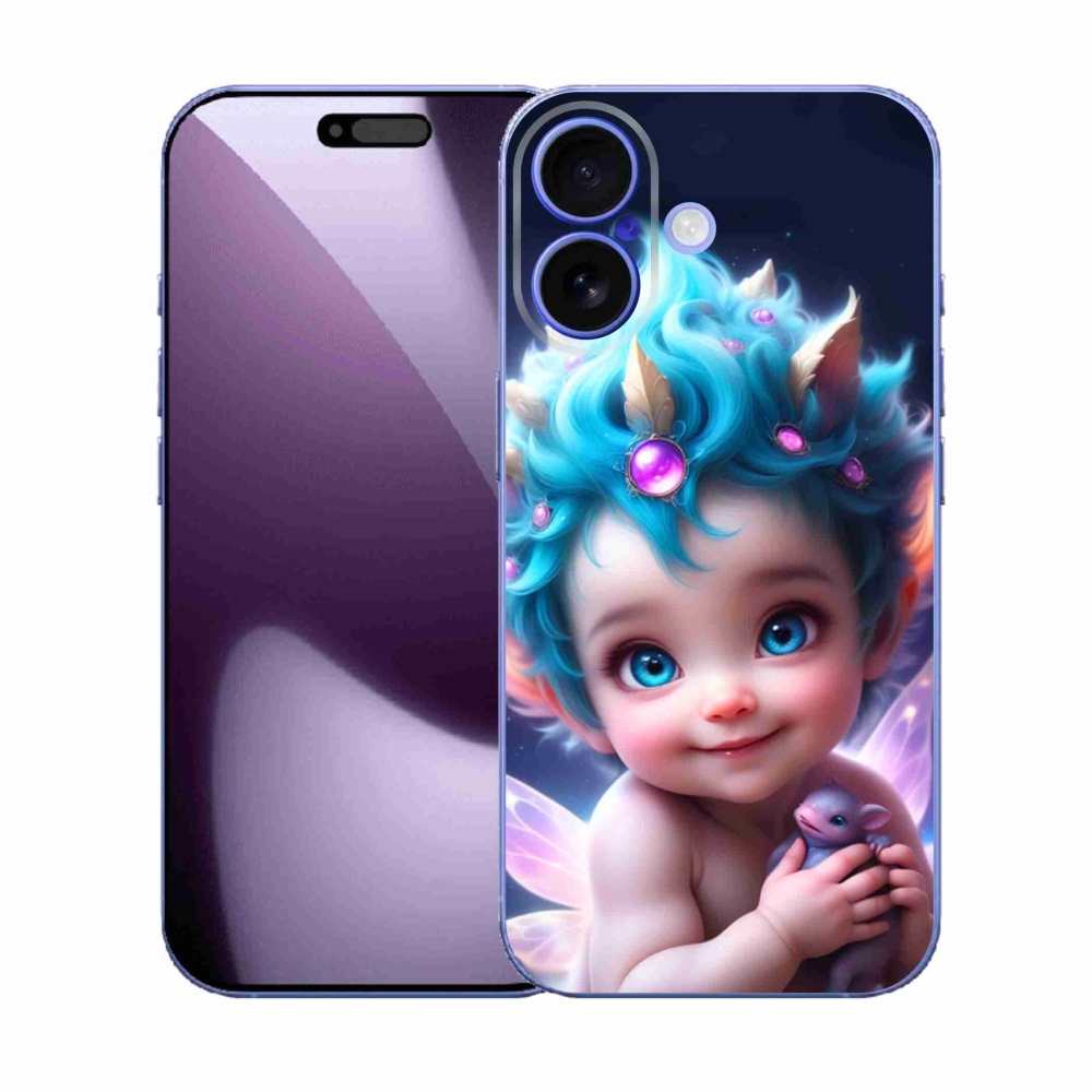 Gél borítás mmCase iPhone 17 készülékhez - baba pillangószárnyakkal