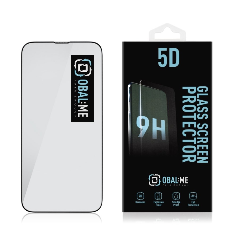 Fedél:Me 5D edzett üveg Apple iPhone 13/13 Pro/14 Fekete