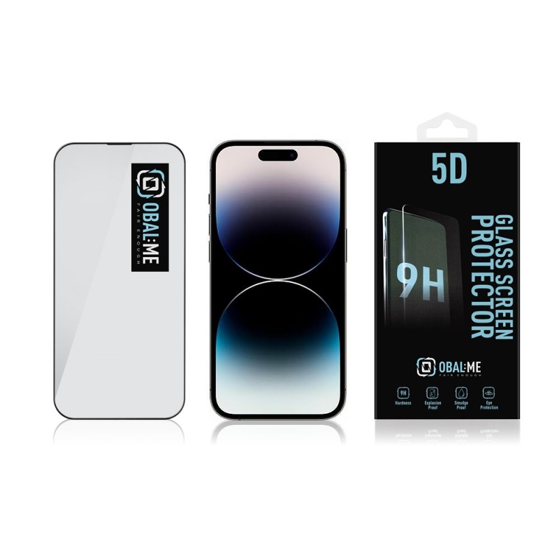 Cover:Me 5D edzett üveg az Apple iPhone 14 Pro készülékhez Fekete