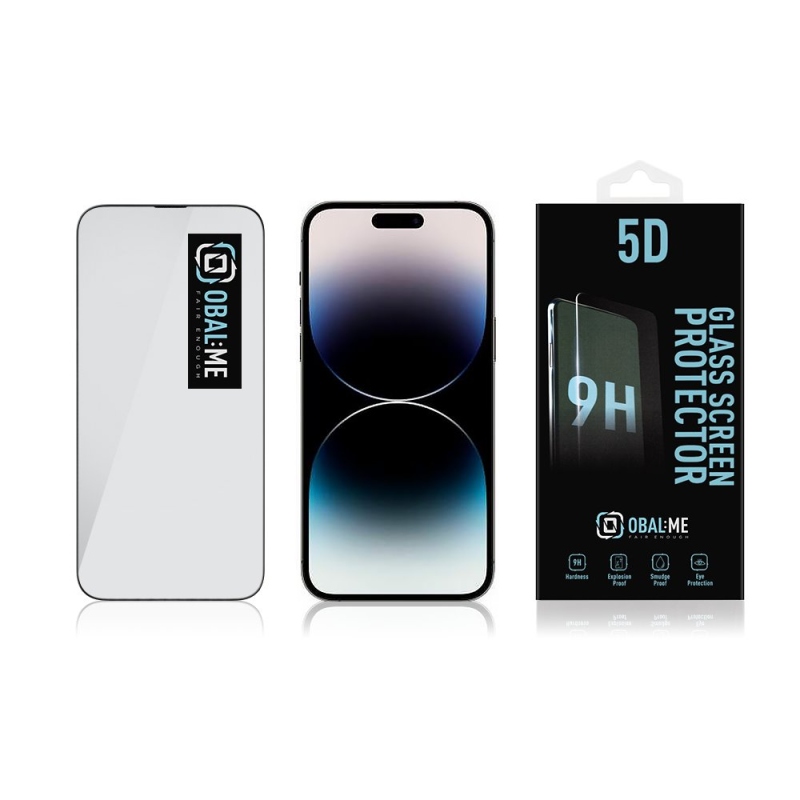 Cover:Me 5D edzett üveg az Apple iPhone 14 Pro Max készülékhez Fekete