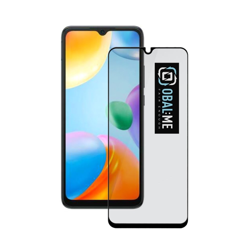 Fedél:Me 5D edzett üveg Xiaomi Redmi 10C Fekete