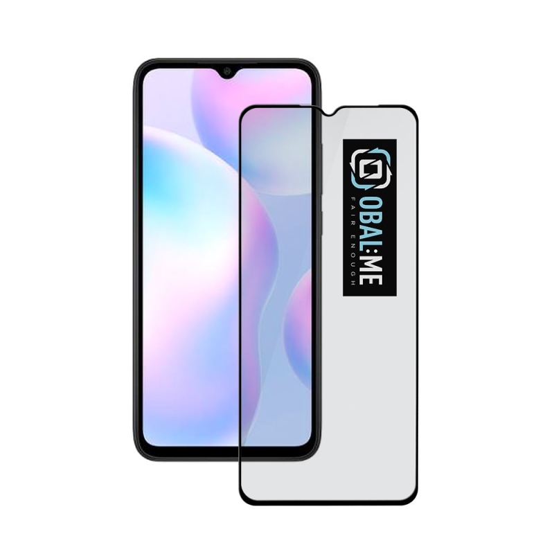Fedél:Me 5D edzett üveg Xiaomi Redmi 9A/9AT/9C Fekete