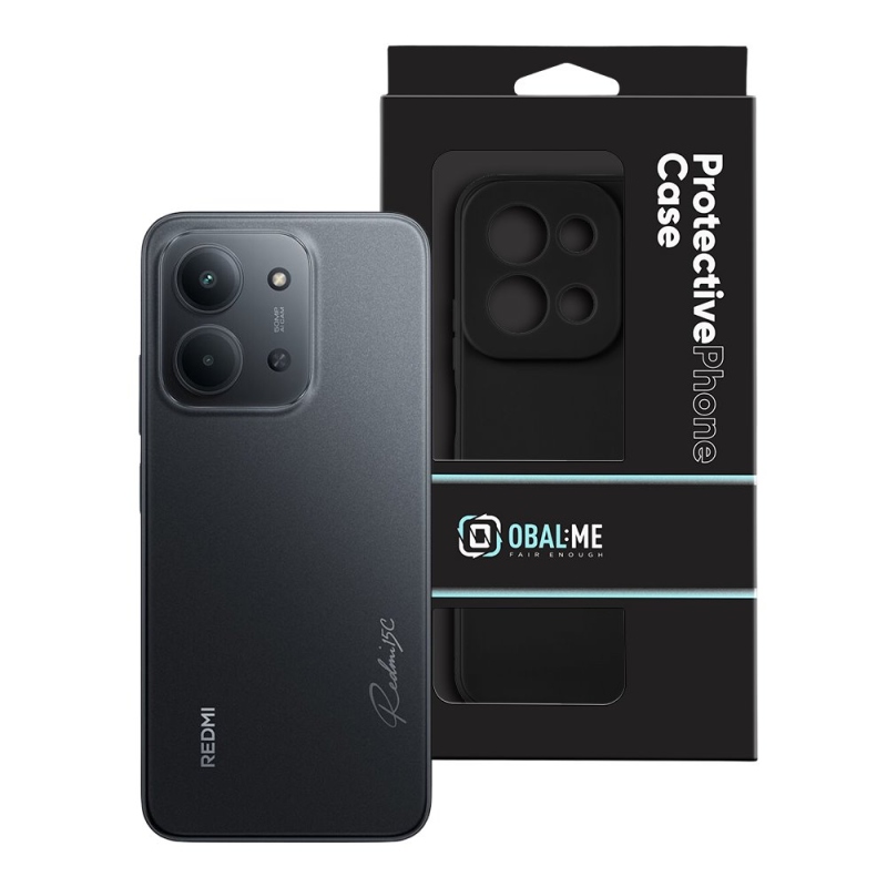 BORÍTÓ:ME matt TPU borító a Xiaomi Redmi 15C 4G/5G számára Fekete