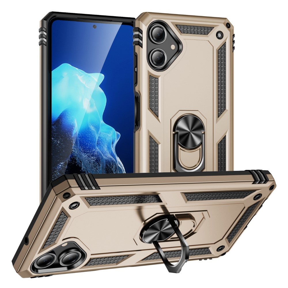 Gyűrűk tartós borítása Samsung Galaxy A06 4G készülékhez - arany színben