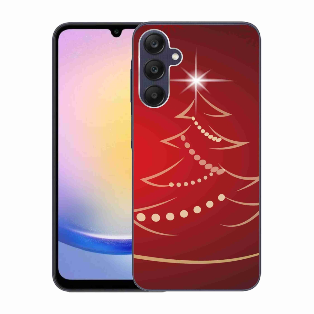 Gél borítás mmCase Samsung Galaxy A25 5G - karácsonyfa karikatúra