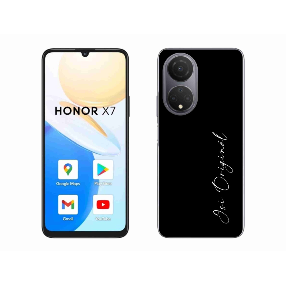 Gél borító mmCase a Honor X7-hez - te vagy az eredeti fekete háttér