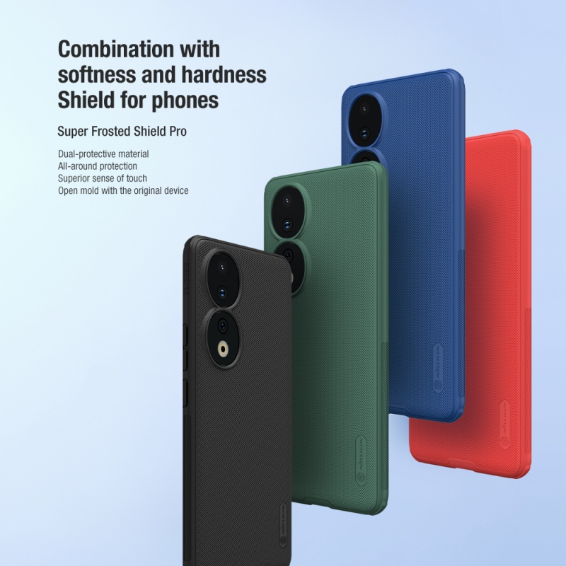 Nillkin Super Frosted PRO hátlap a Honor 90-hez Fekete