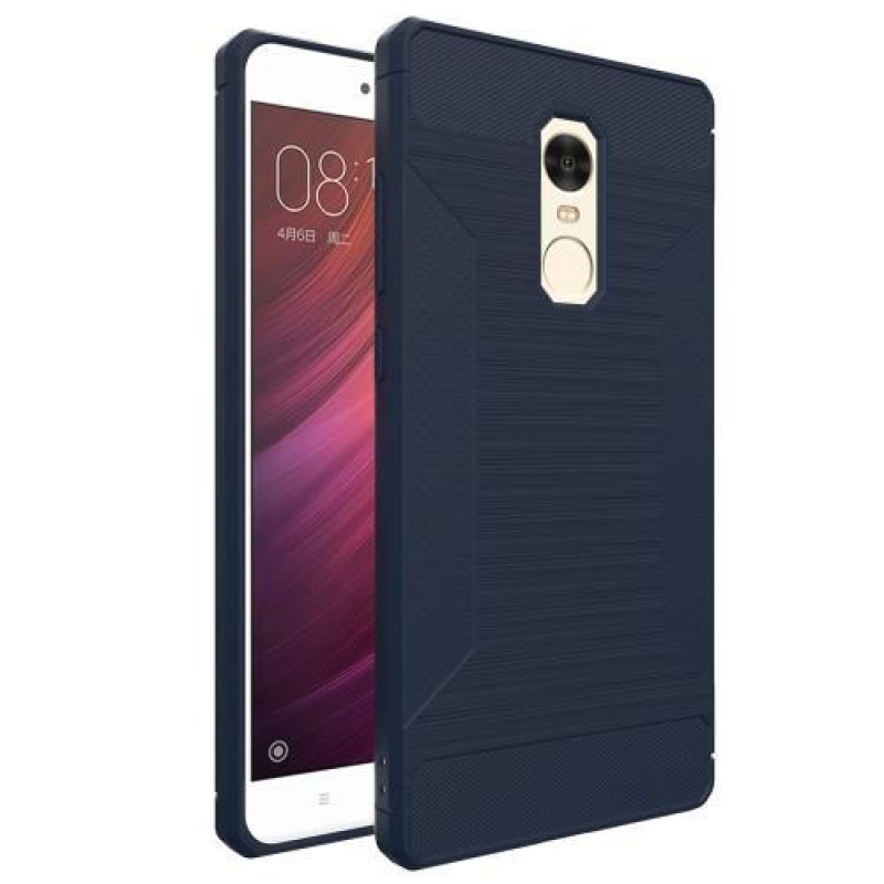 Tartós zselés tok csiszolással a Xiaomi Redmi Note 4X-re - kék