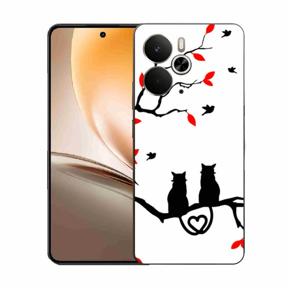Gél borítás mmCase a Realme 14 5G-hez - macska szeretet