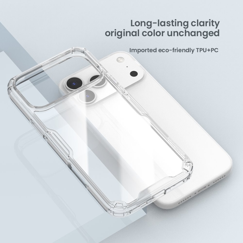 Nillkin Nature TPU PRO borító Apple iPhone 17 Pro Max-hoz Átlátszó