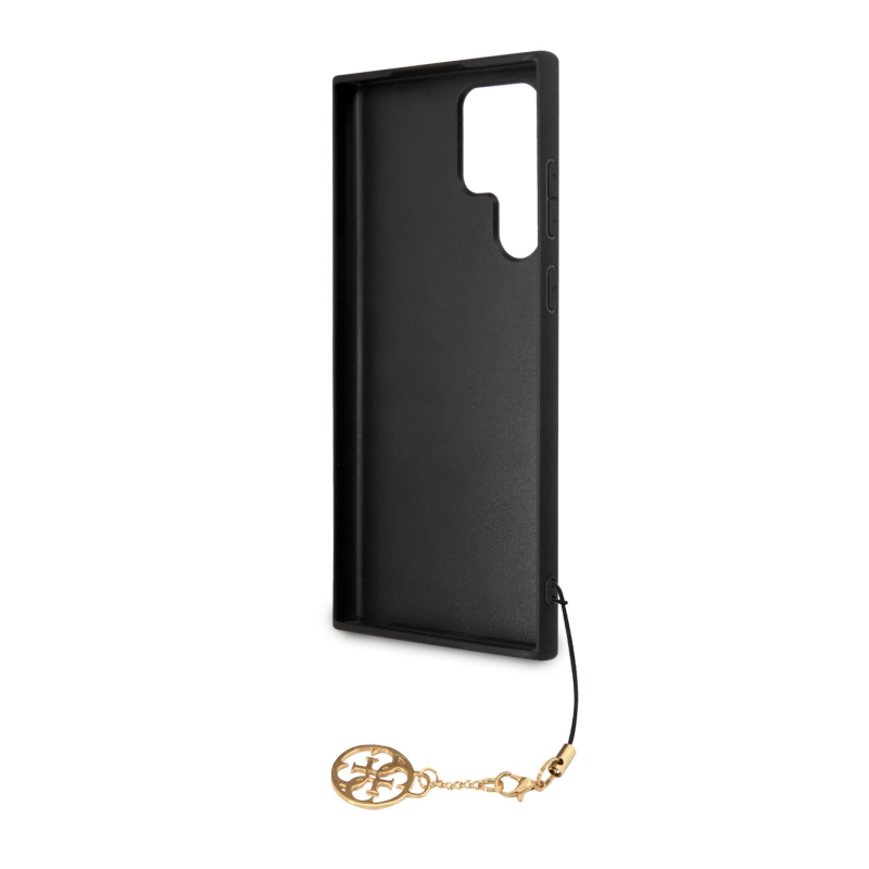 Guess 4G Charm hátlap Samsung Galaxy S24 Ultra szürke borítóhoz