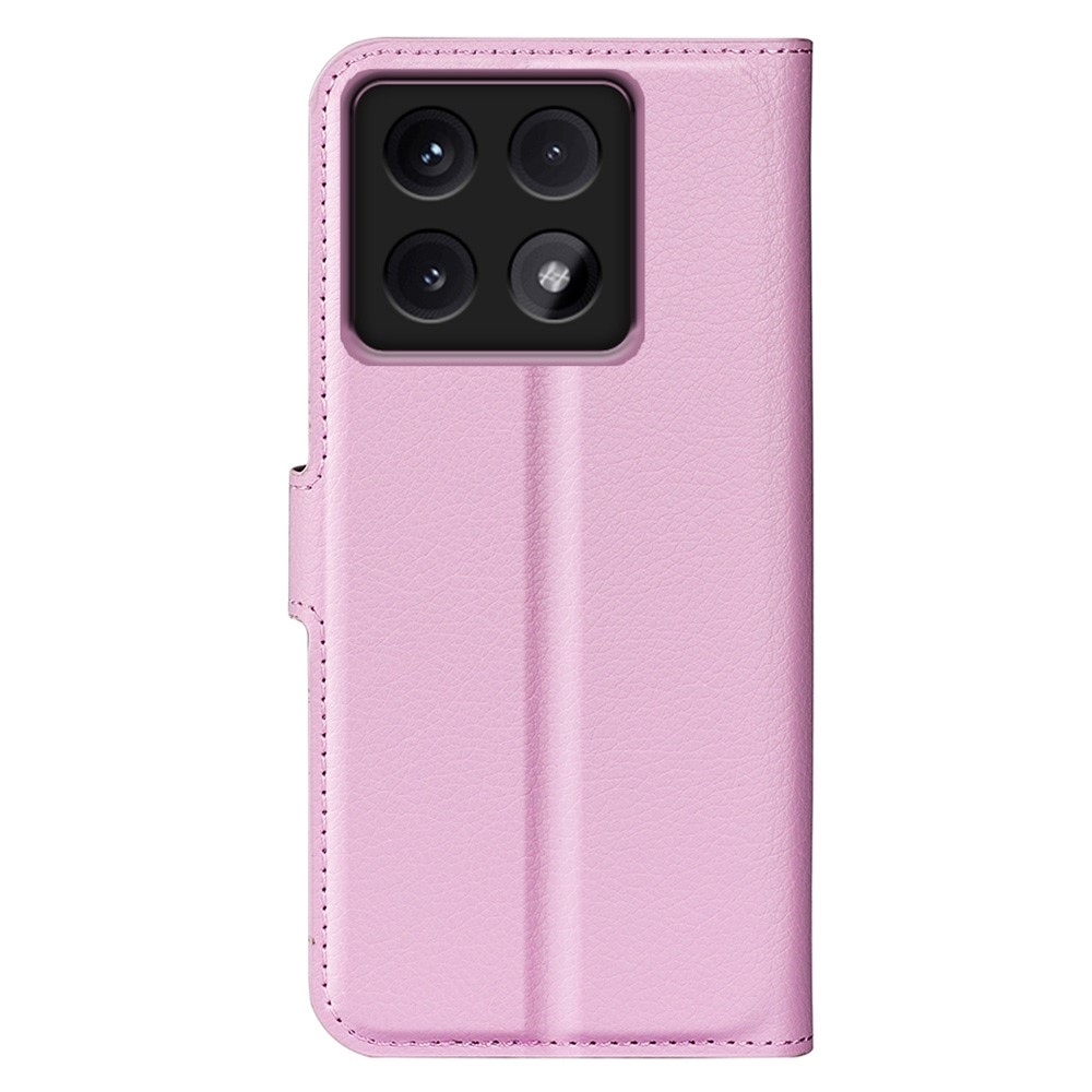 Litchi könyv tok a Xiaomi 14T Pro-hoz - rózsaszínű