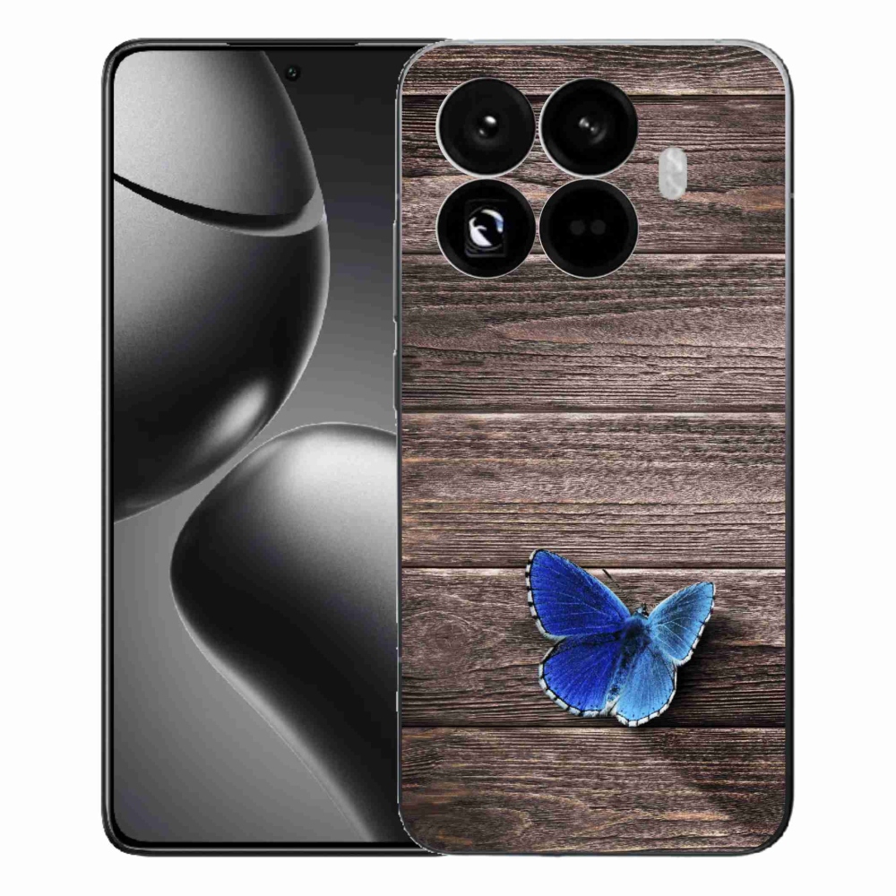 Gél borítás mmCase a Xiaomi 15T Pro-hoz - kék pillangó 1