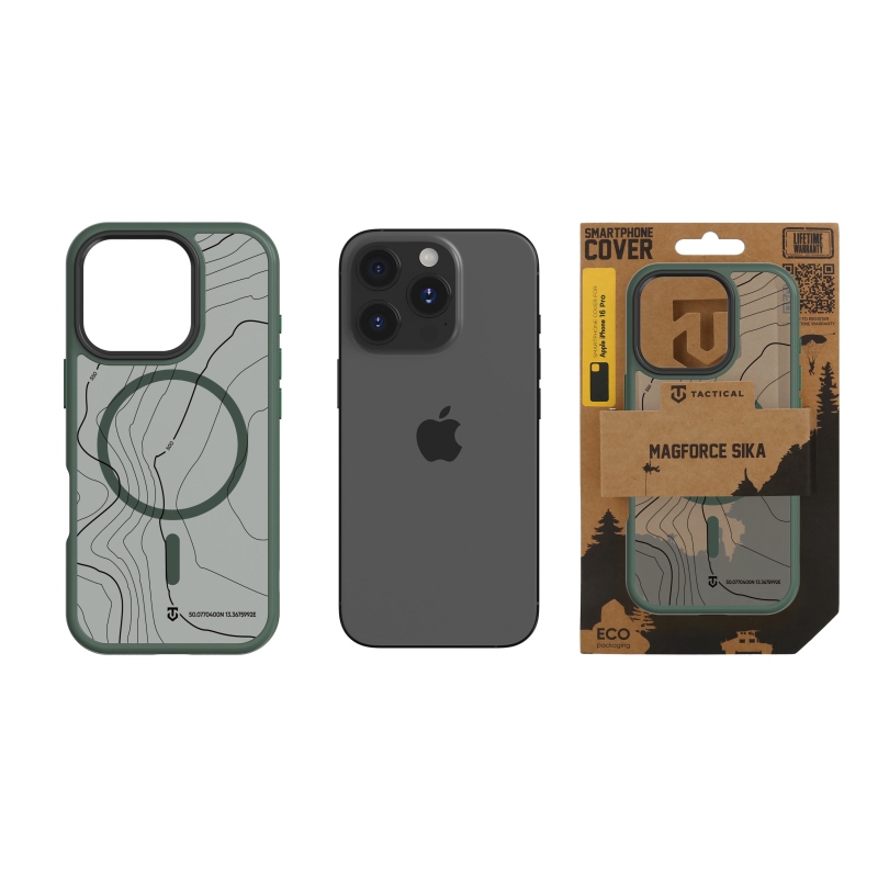 Taktikai MagForce Hyperstealth Sika borító iPhone 16 Pro készülékhez Forest Green